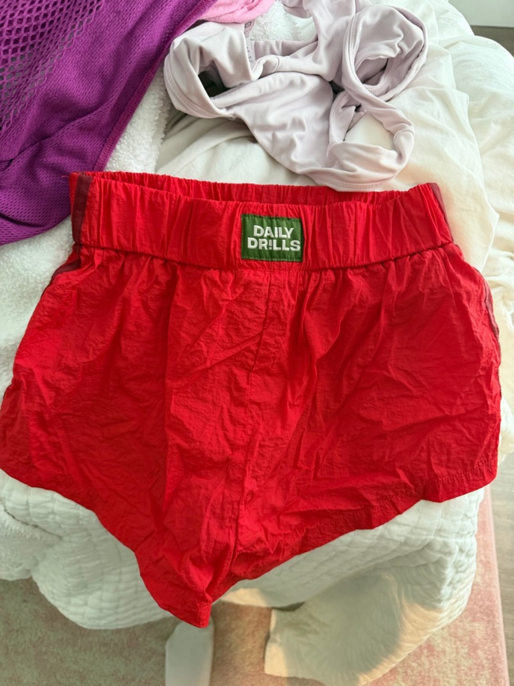 Daily Drills Super Bounce Shorts in Red - Picture 2 of 2